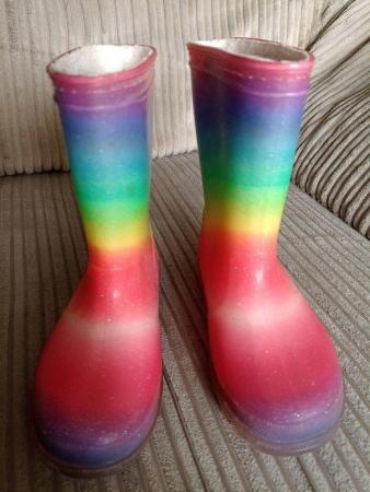 Image 1 of Kids rainbow wellies..........
