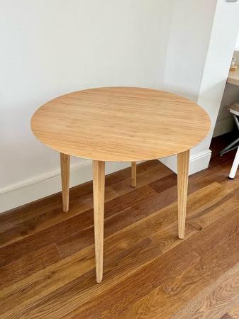 Image 2 of IKEA Dining bamboo round table