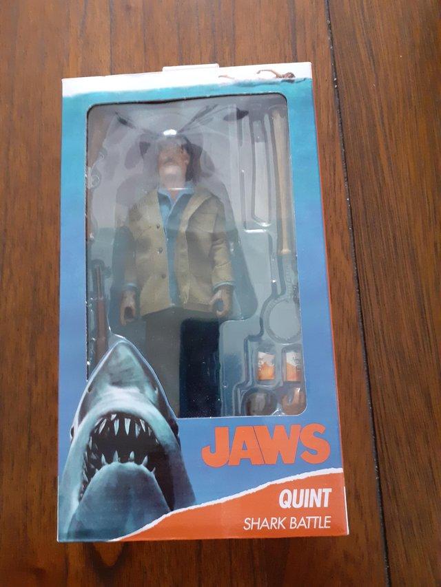 Preview of the first image of Neca Jaws Quint 8 Inch Figure Set.