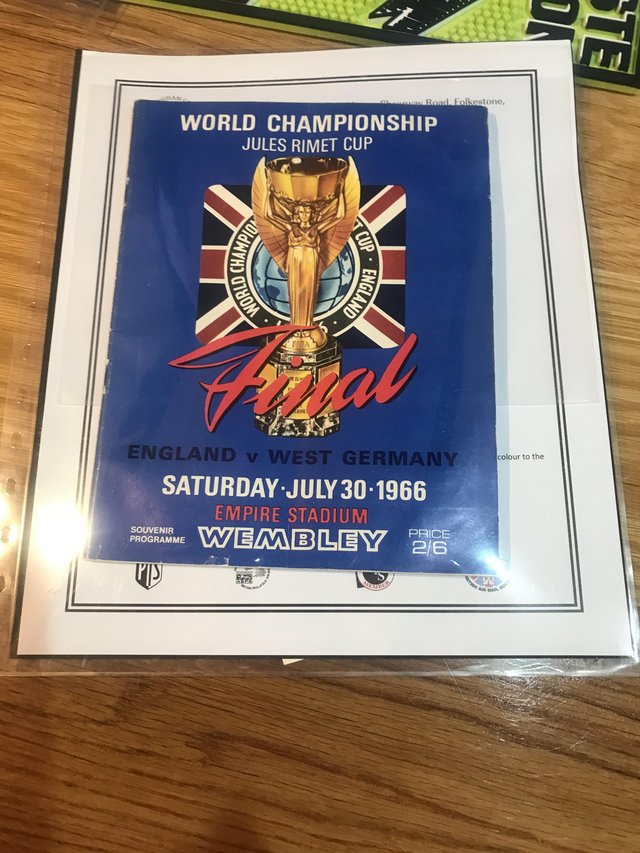 Preview of the first image of 1966 World Cup England memorabilia.
