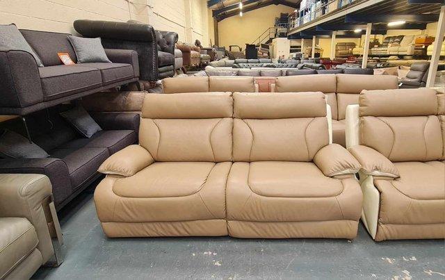 Image 6 of La-z-boy Raleigh cream leather 3+2 seater sofas