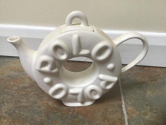 Preview of the first image of Polo Mint Teapot -sunshine ceramics.