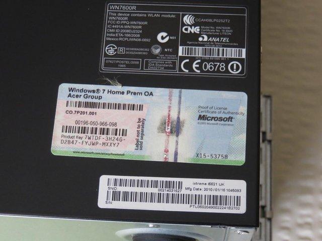Preview of the first image of Packard bell ixtreme M5740 PC Tower.
