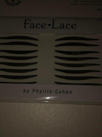 Image 1 of Phyllis cohen face lace reusable make up stickers
