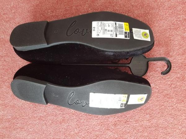 Image 2 of Black M&S Ladies slippers, size 6, never worn