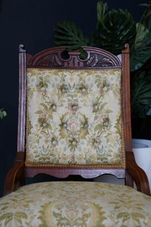 Image 2 of Late Victorian Edwardian Arts & Crafts Parlour Chair