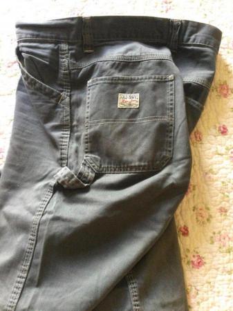 Image 4 of Men’s OLD NAVY Charcoal Utility Trousers, W33 L33 1/2