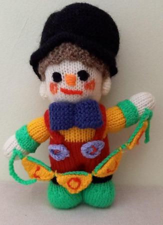 Image 1 of Wool Hand-Knitted Love Clown - New