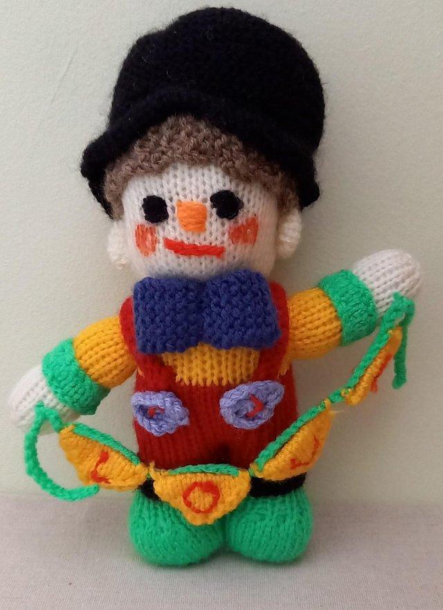 Preview of the first image of Wool Hand-Knitted Love Clown - New.