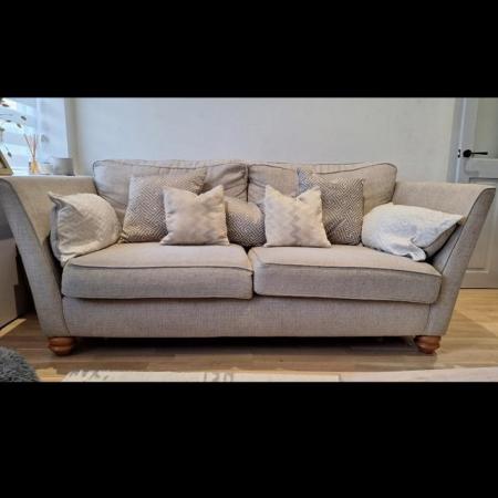 Image 2 of 3 seater sofa and love seat oak furniture land