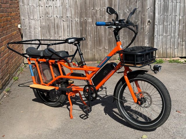 RadWagon 4 Electric Long Tail Cargo Bike in Orange plus lots — photo 2 of 3