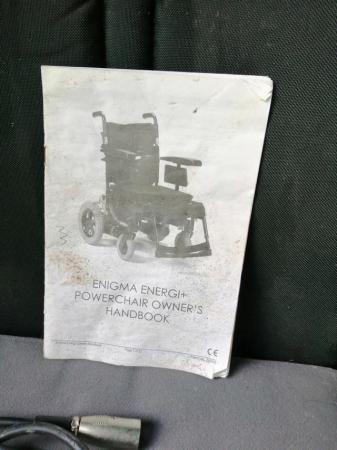Image 1 of Enigma energy wheel chair in full working order