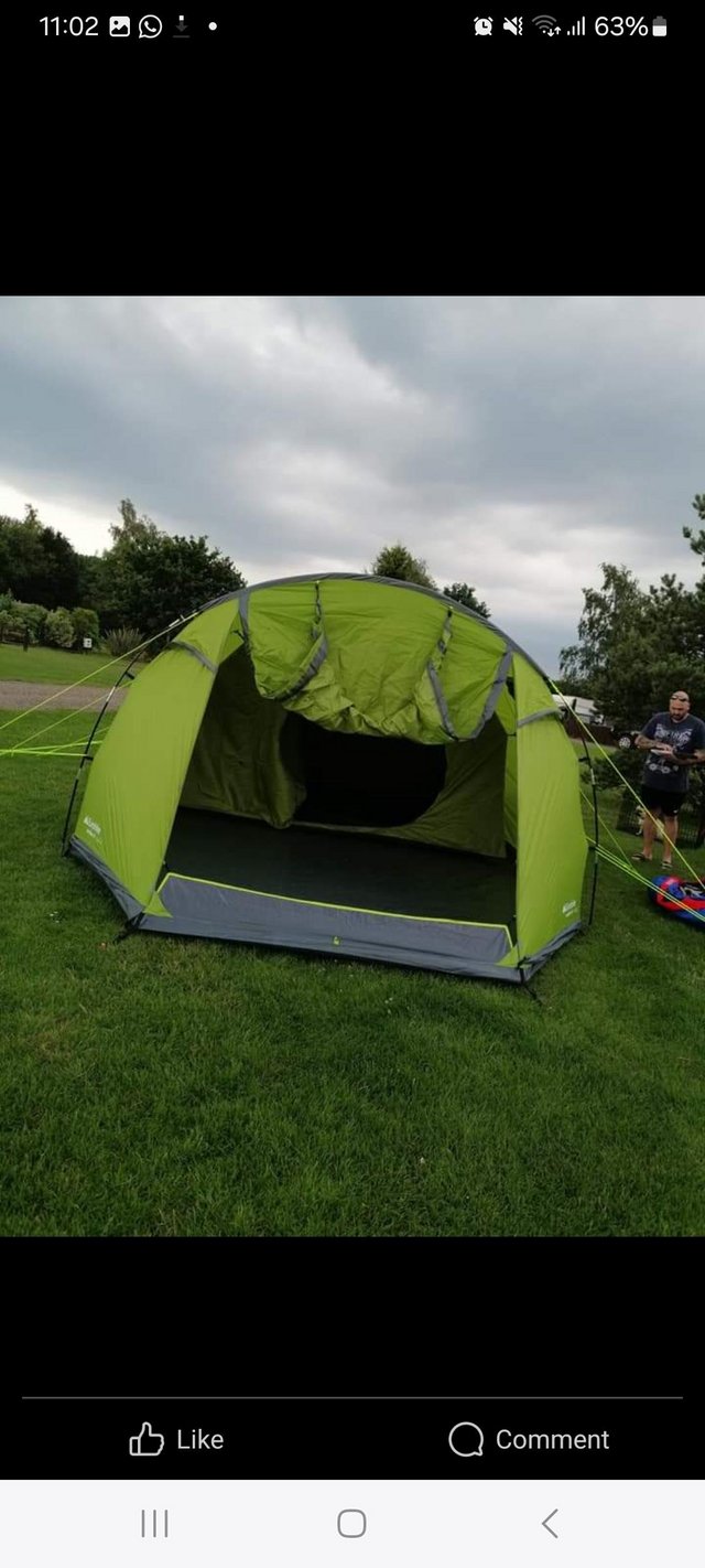 Preview of the first image of Tent and camping equipment with others things.