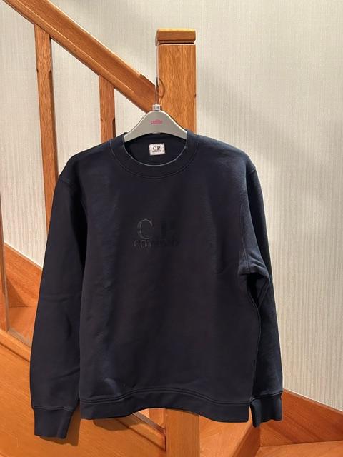 Preview of the first image of CP Company sweatshirt. Navy blue.