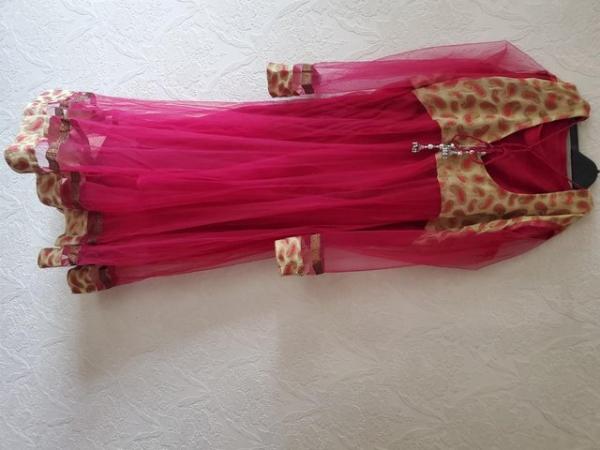 Image 3 of Pink frock with dupatta for sale