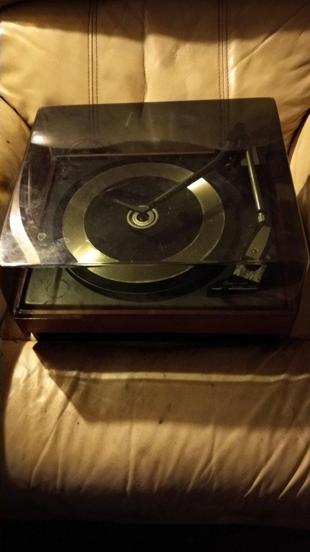 Preview of the first image of GARRARD VINTAGE RECORD TURNTABLE.
