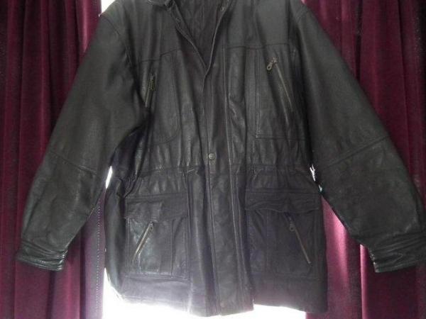 Image 4 of Men's brown soft leather jacket 54" XXL