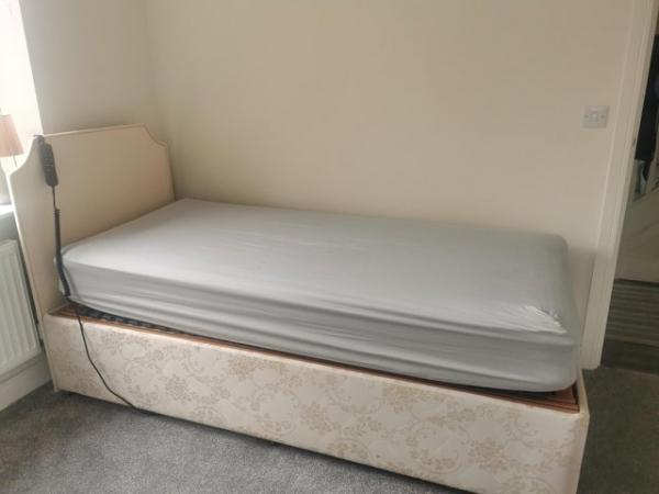 Image 2 of Adjustable Electric bed with headboard
