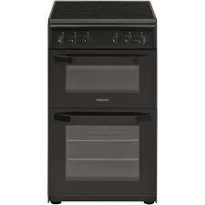 Preview of the first image of HOTPOINT 50CM BLACK ELECTRIC CERAMIC COOKER-4 ZONES-WOW.