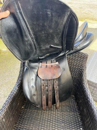 Image 3 of 17” black heritage saddle. . .