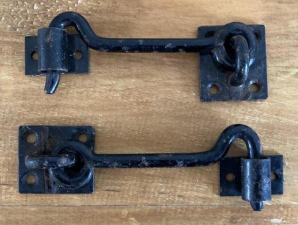 Image 1 of NOS CABIN HOOK STEEL LARGE BOX TRUNK LOCK LATCH GATE SHED