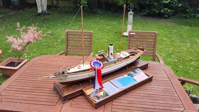 Image 22 of Model boat live steam,45 inch museum quality steam yacht
