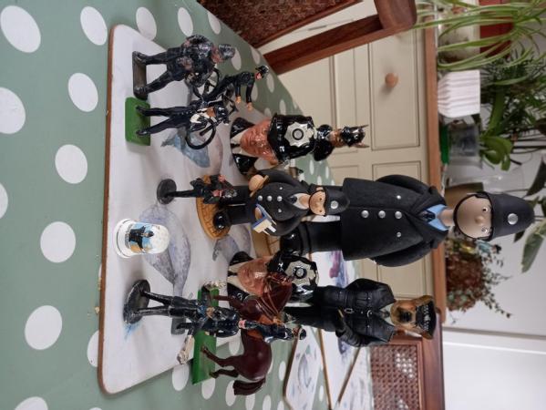 Image 2 of Police Figues,  Royal doulton,and metal