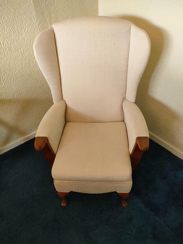 Preview of the first image of High Seat Chair in Cream.