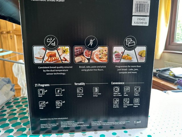 Preview of the first image of Panasonic bread maker model no. SD-B2510.
