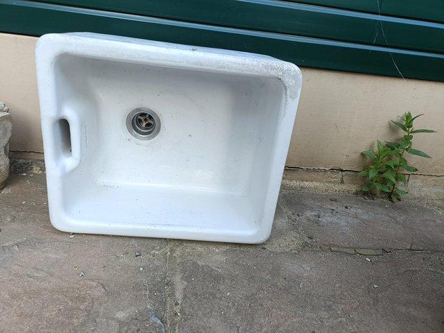 Preview of the first image of Second hand Porcelain kitchen sink.
