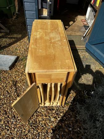 Image 2 of Light pine table and chairs