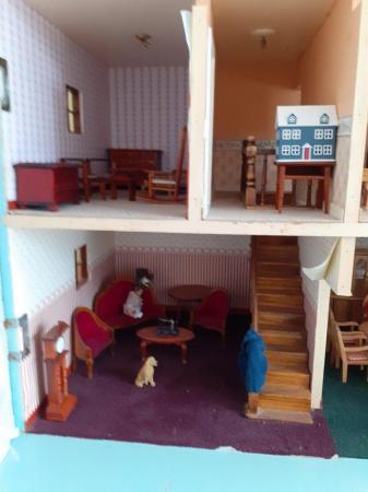 Image 2 of Old hand made dolls House in fare condition