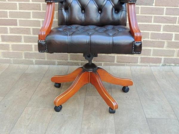 Image 9 of Gainsborough Brown Chesterfield Chair (UK Delivery)