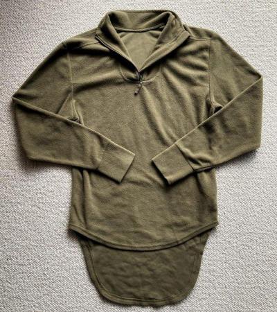 Image 2 of ARMY FLEECE THERMAL UNDERSHIRT MILITARY PCS OLIVE SHIRT TOP