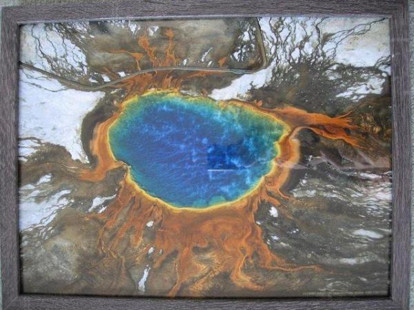 Image 1 of Grand Prismatic Hot Spring Photo Print 41cm x 30cm by Peter
