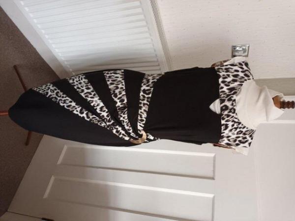 Image 1 of Tia ladies stylish dress with buckle detail size 14