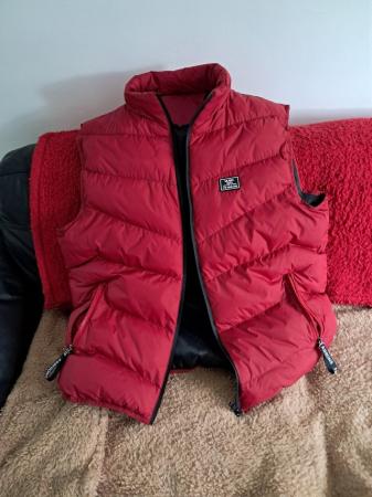 Image 2 of Red vest puffer jacket with pockets