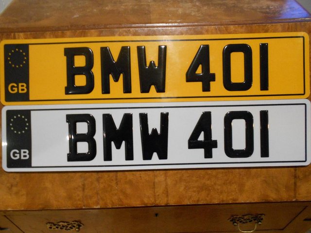 Preview of the first image of BMW 401 Cherished private dateless car number plate.