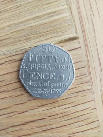 Image 1 of 2005 "Dictionary" 50p Coin