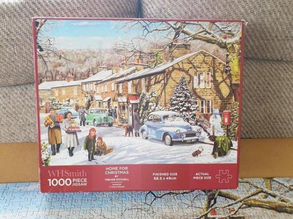 Image 1 of 1000 piece jigsaw called HOME FOR CHRISTMAS by TREVOR MITCHE