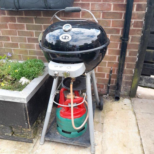 Preview of the first image of European chef gas BBQ complete with gas bottle.