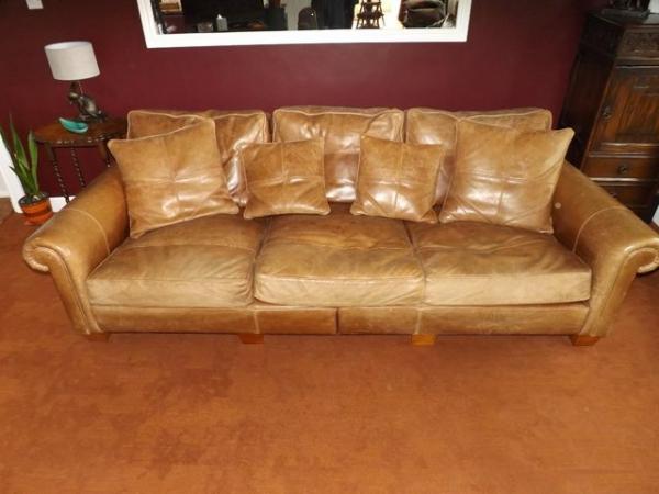 Image 1 of Duresta sofa -very large shabby chic.