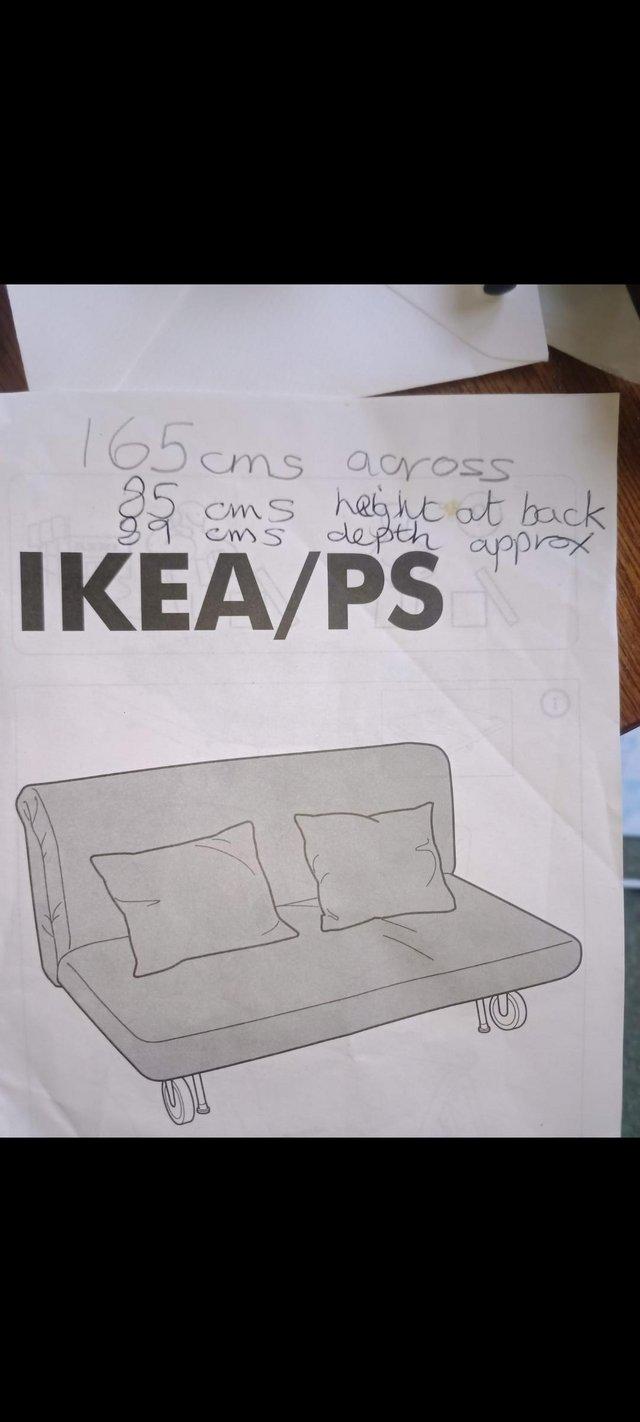 Preview of the first image of Ikea sofa bed red good condition.