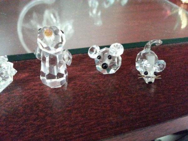 Image 1 of 8 Beautiful Tiny Crystal Glass Animals / Ornaments - Chatham