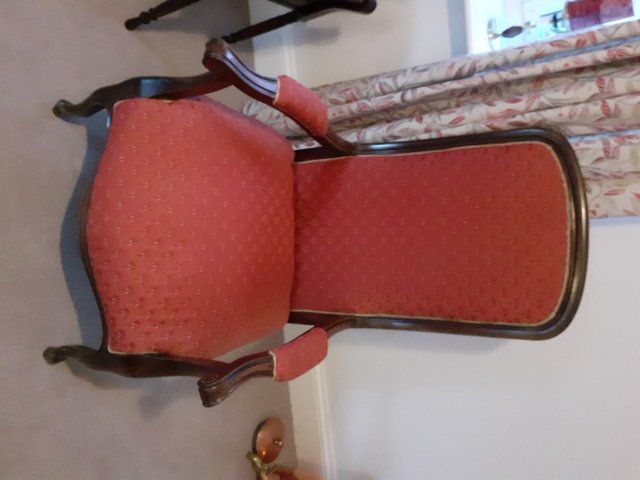 Preview of the first image of Victorian high back open chairs (2).