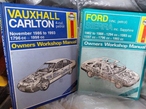 Image 3 of various Haynes car manuals
