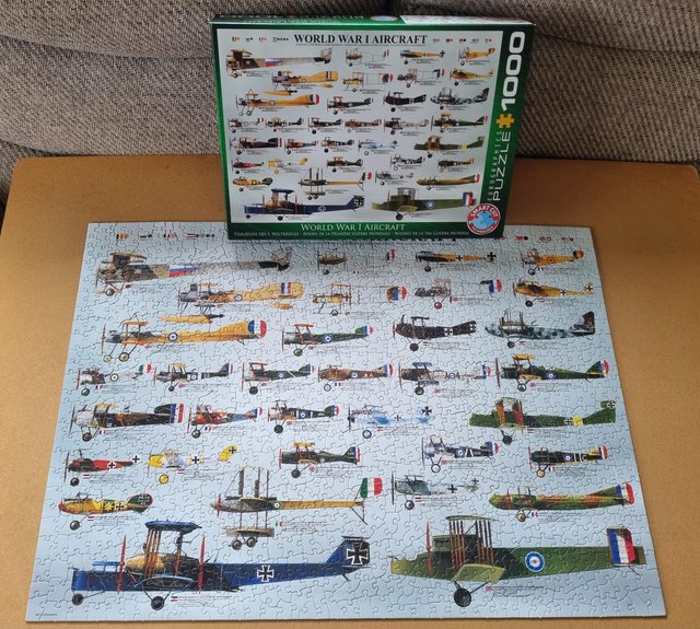 Preview of the first image of 1000 piece Jigsaw called WORLD WAR 1 AIRCRAFT.
