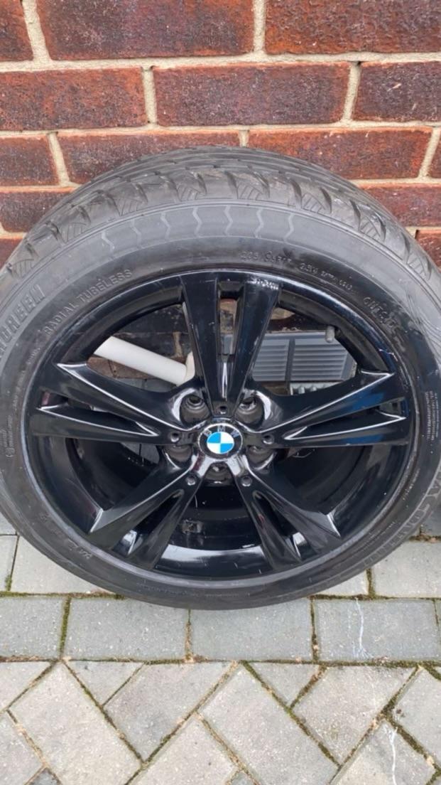 Preview of the first image of BMW wheels and new tyres x four.