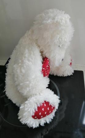 Image 14 of A White Shaggy 16" Boyds Bear.