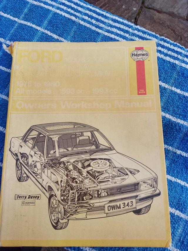 Preview of the first image of Haynes Workshop Manual - Ford Cortina MK4 1976 -1980.